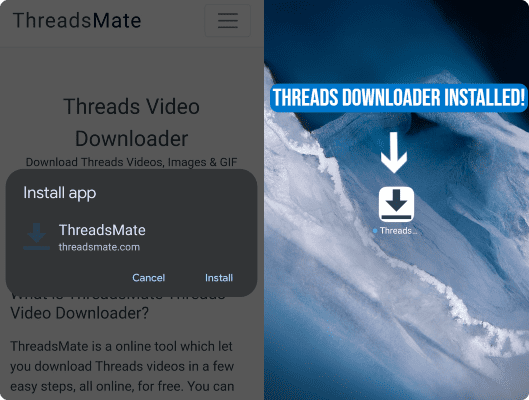 ThreadsMate Threads Downloader PWA